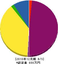 吉村設備工業所 貸借対照表 2010年12月期