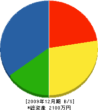 中谷組 貸借対照表 2009年12月期