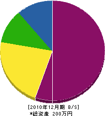 シビルワーク 貸借対照表 2010年12月期
