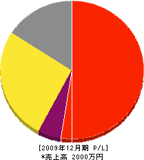 フジタ塗装店 損益計算書 2009年12月期