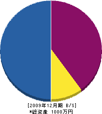尾﨑工務店 貸借対照表 2009年12月期