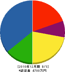 岩本鉄工建設 貸借対照表 2010年12月期