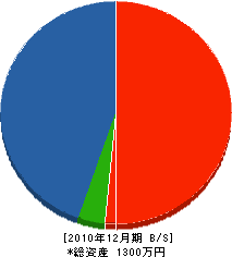 美島工業 貸借対照表 2010年12月期