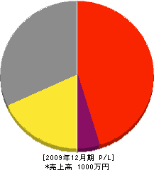 勝栄塗装工業 損益計算書 2009年12月期