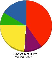 高木組 貸借対照表 2009年12月期