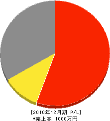 田良尾電気商会 損益計算書 2010年12月期