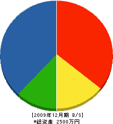 青木建設 貸借対照表 2009年12月期