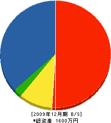 竹内工務店 貸借対照表 2009年12月期