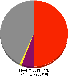 三浦建設工業 損益計算書 2009年12月期