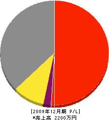 ユニオン建設 損益計算書 2009年12月期