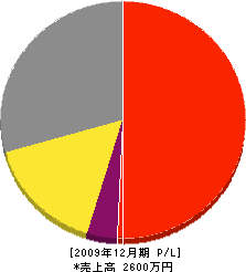 藪本鉄工所 損益計算書 2009年12月期
