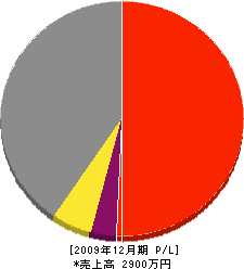 飯野電気 損益計算書 2009年12月期