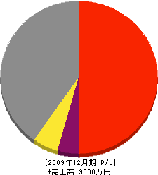 ハザマ電気工事店 損益計算書 2009年12月期