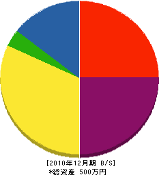 山中電気工事 貸借対照表 2010年12月期