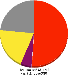 二之宮工業 損益計算書 2009年12月期