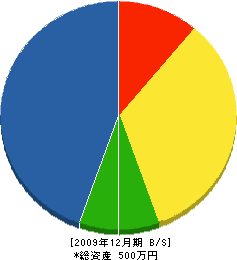 小浦建設 貸借対照表 2009年12月期