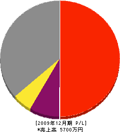 内山空調 損益計算書 2009年12月期