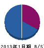 日本開発 貸借対照表 2013年1月期