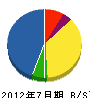 湧井総建 貸借対照表 2012年7月期