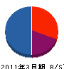 篠＊組 貸借対照表 2011年3月期