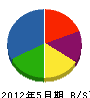 大沢防災 貸借対照表 2012年5月期