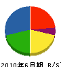 椎坂建設 貸借対照表 2010年6月期