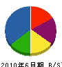 園田組 貸借対照表 2010年6月期