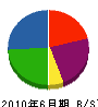 関川水道 貸借対照表 2010年6月期