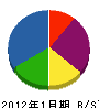 柳井工務店 貸借対照表 2012年1月期