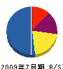 藤嶋建設 貸借対照表 2009年7月期