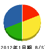 佐藤電気 貸借対照表 2012年1月期
