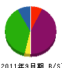 國枝工務店 貸借対照表 2011年9月期