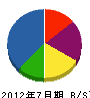 大和田工業 貸借対照表 2012年7月期