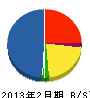 橋本商店 貸借対照表 2013年2月期