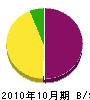 三沢建設 貸借対照表 2010年10月期