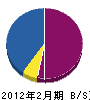 志村水道工事店 貸借対照表 2012年2月期