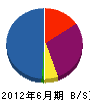 松孝建設 貸借対照表 2012年6月期