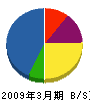 ワタケン 貸借対照表 2009年3月期