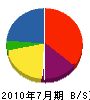 岩元電設 貸借対照表 2010年7月期