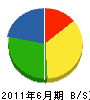 津山建設 貸借対照表 2011年6月期