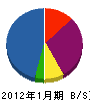 日本チッタ 貸借対照表 2012年1月期
