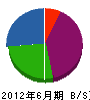 小野美装工業 貸借対照表 2012年6月期