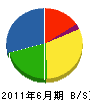 渡辺土木 貸借対照表 2011年6月期