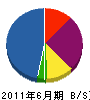 嘉賀建設 貸借対照表 2011年6月期
