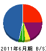 野田頭工務店 貸借対照表 2011年6月期