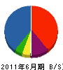 エイケイ 貸借対照表 2011年6月期
