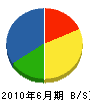 尾崎建設 貸借対照表 2010年6月期