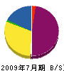 平野庭芸 貸借対照表 2009年7月期