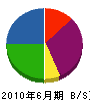 小野美装工業 貸借対照表 2010年6月期