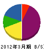 三栄エンジニアリング 貸借対照表 2012年3月期